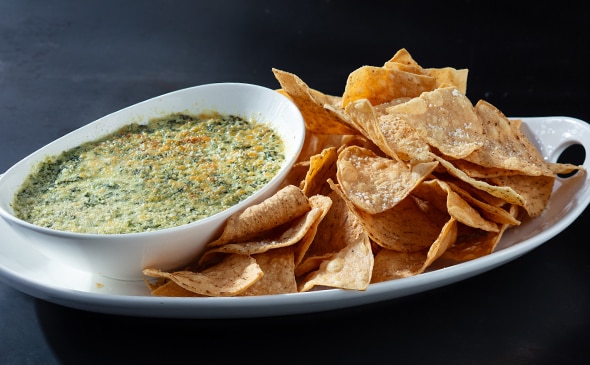 FOUR CHEESE SPINACH CHEESE DIP PLATTER