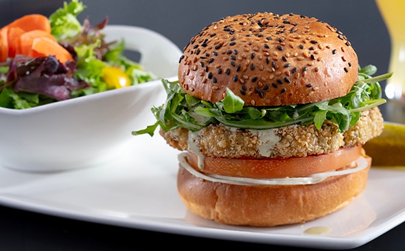 MEDITERRANEAN VEGGIE BURGER