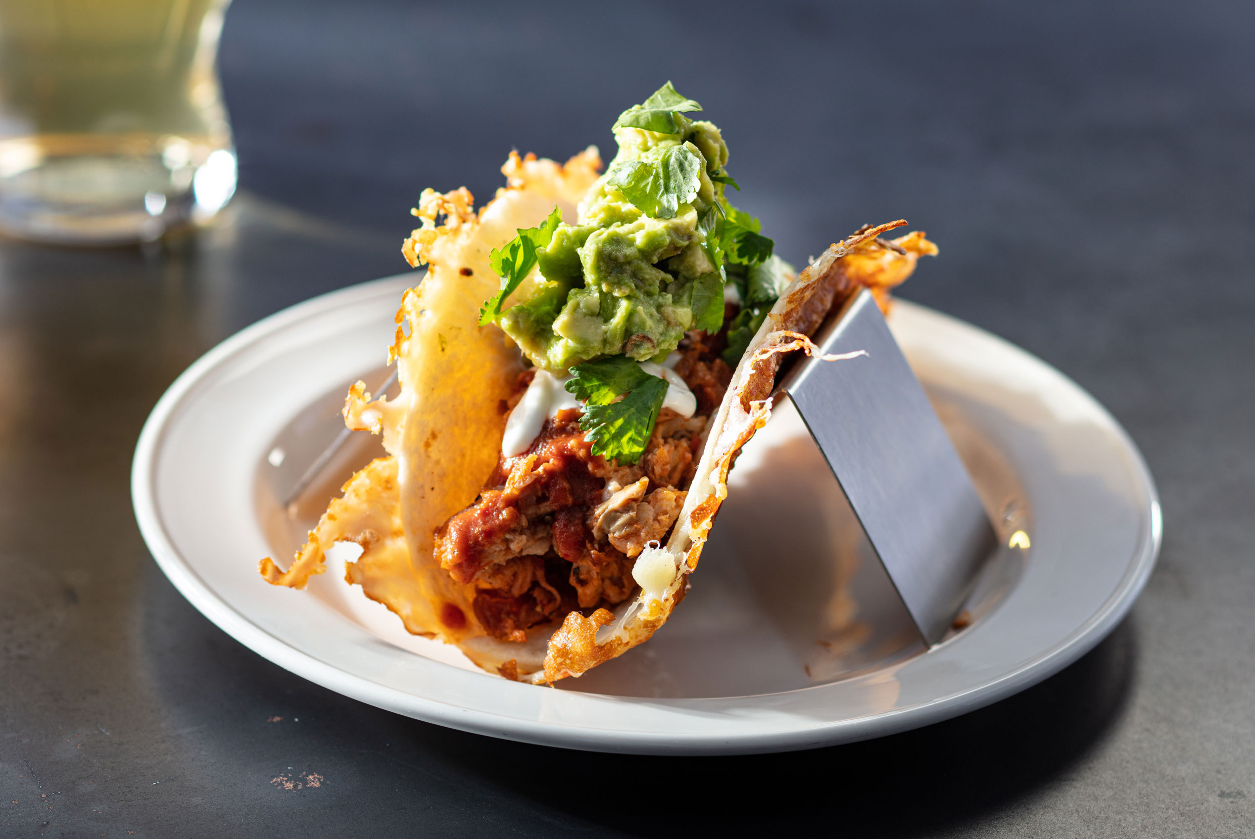 Pair our House Lager 125 with the Vampire Tacos from Yard House.