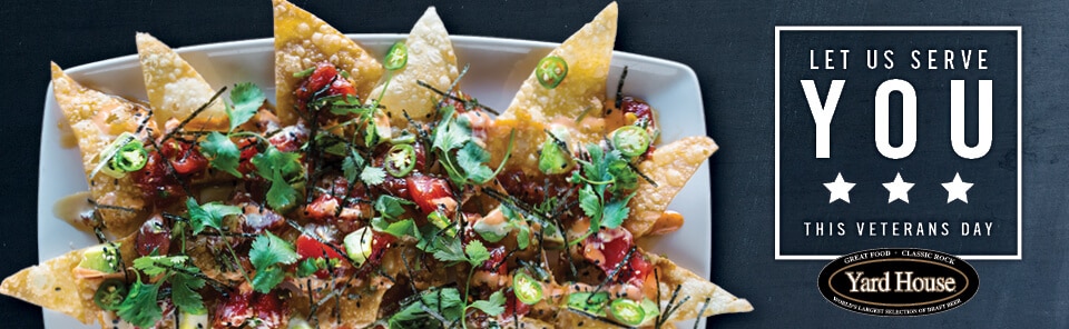  On Veterans Day Yard House Offers Complimentary Appetizer To Those Who Served